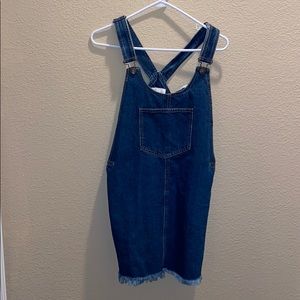 Forever 21 denim overall dress💙✨